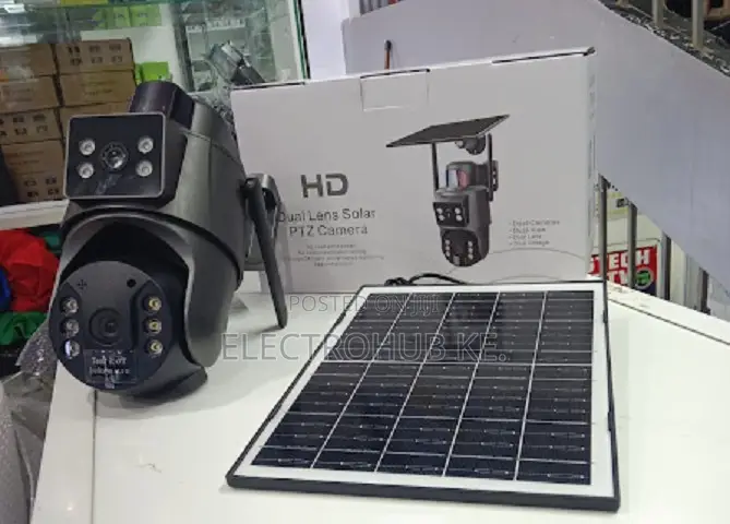 Solar PTZ Wifi Camera - Dual Lens Remote Securit Device Ubox Camera