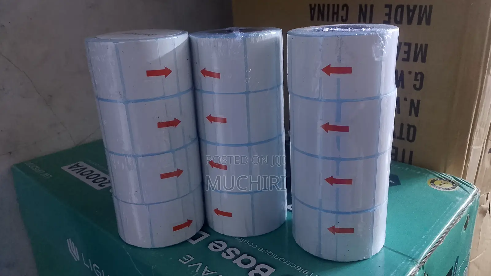 Thermal Barcode Label/Sticker 27/27mm Double Sided