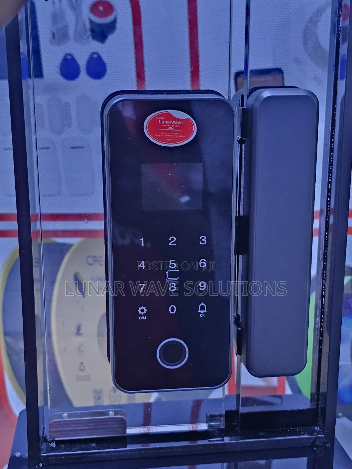 Oofice Glass Door Smart Lock With Fingerprint and App