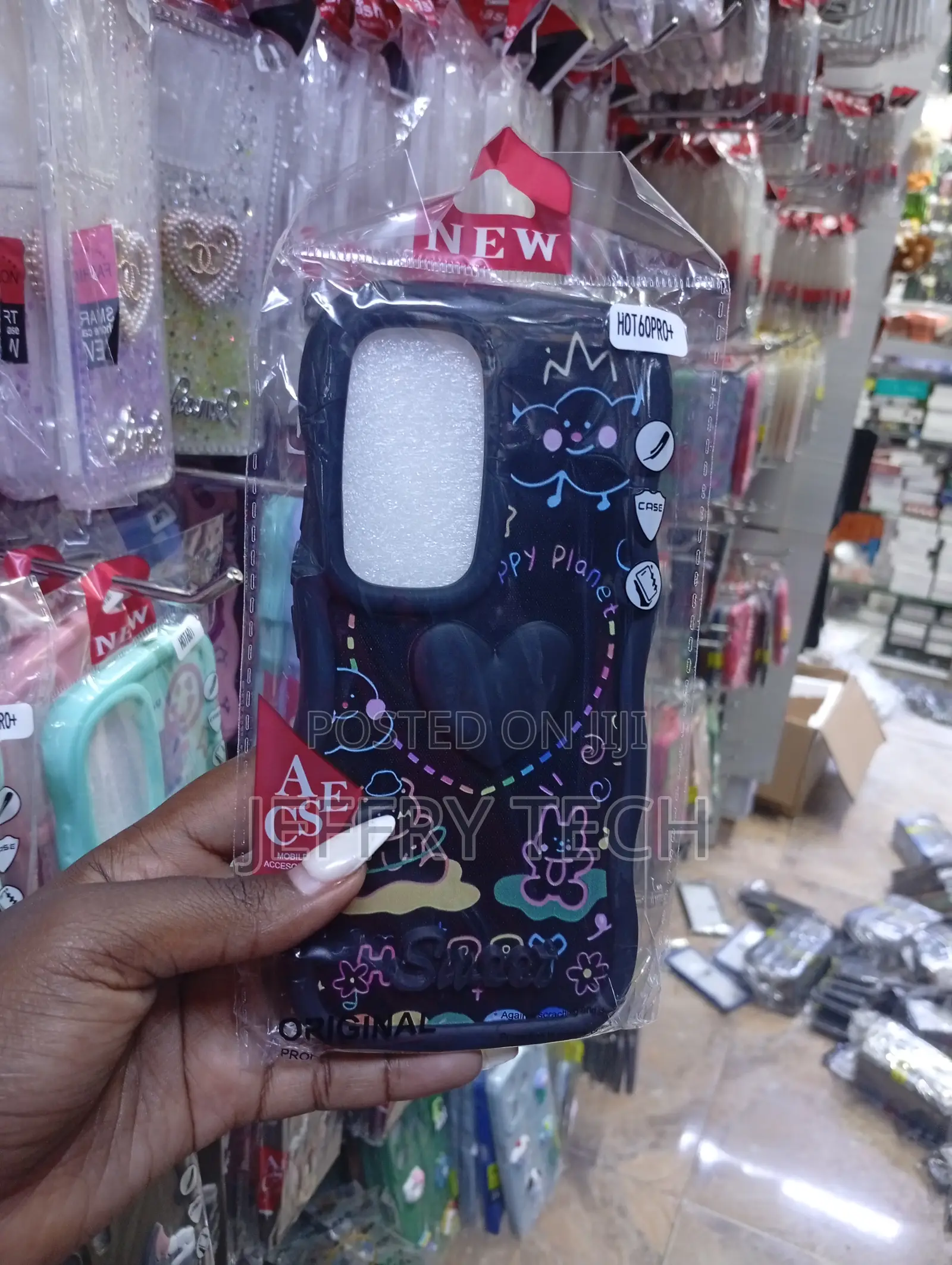Infinix Hot 60 Pro+ Black, Soft Silicone Cover