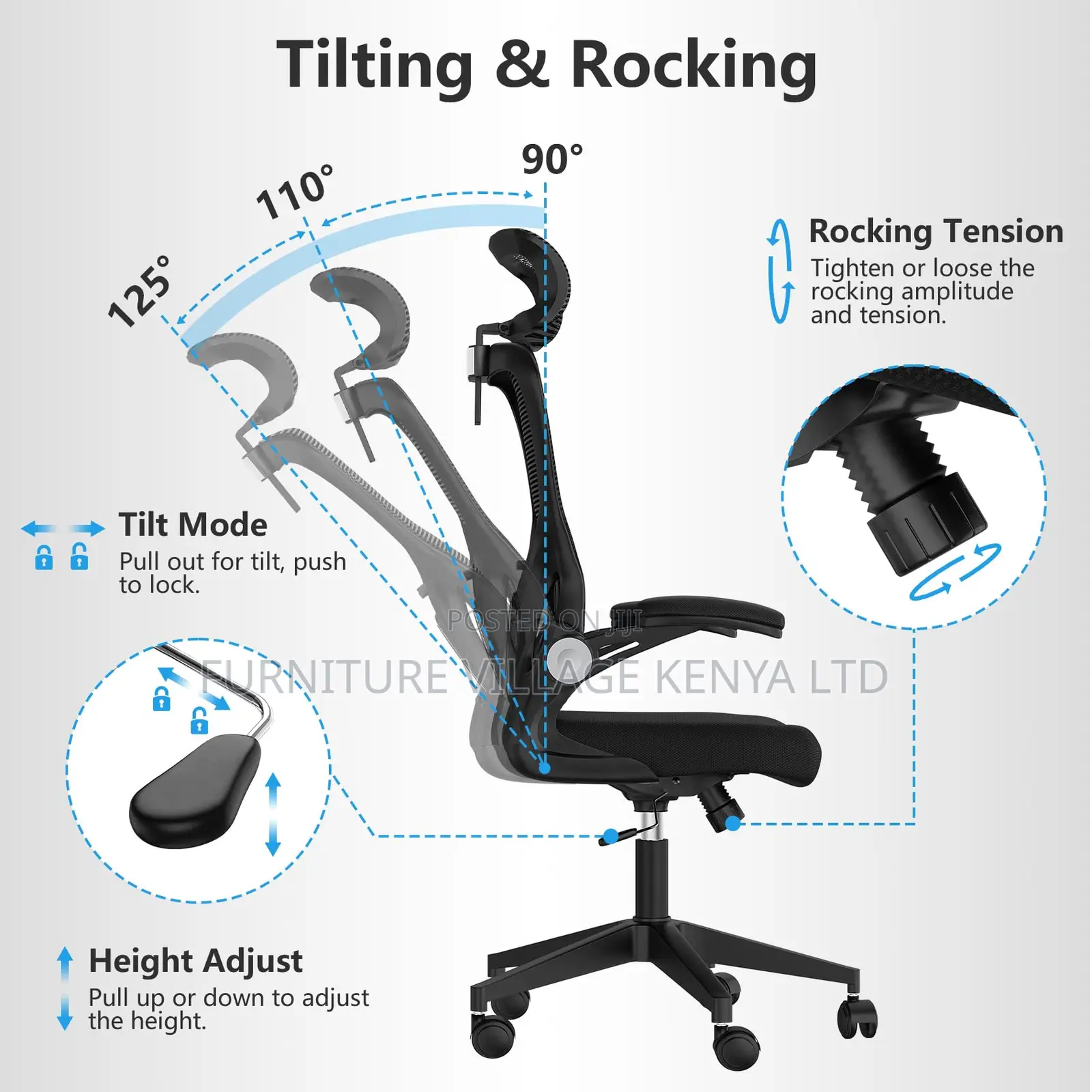Comfortable Ergonomic Office Boss Mesh Chair