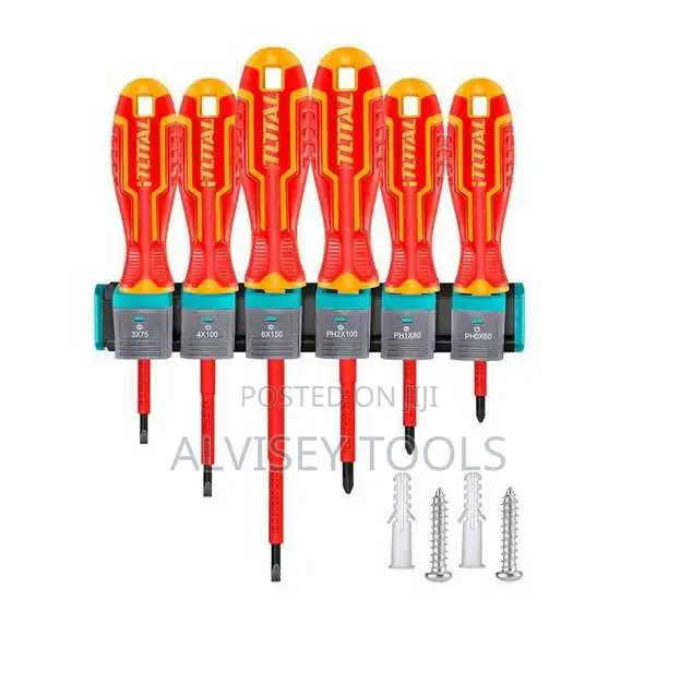 Total Thtis566 6 PCS Insulated Screwdriver Set