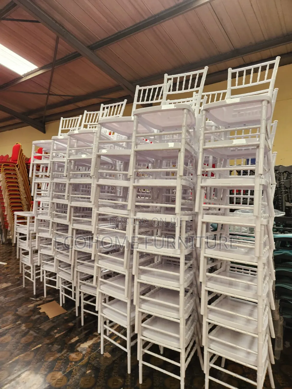 White Resin Chiavari Chairs