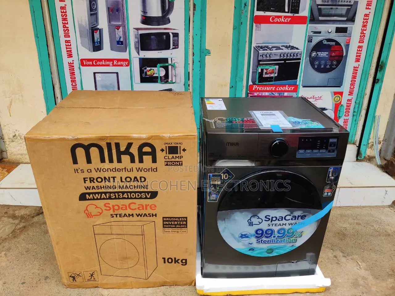 Mika Washing Machine 10kg Front Load Wash and Spin