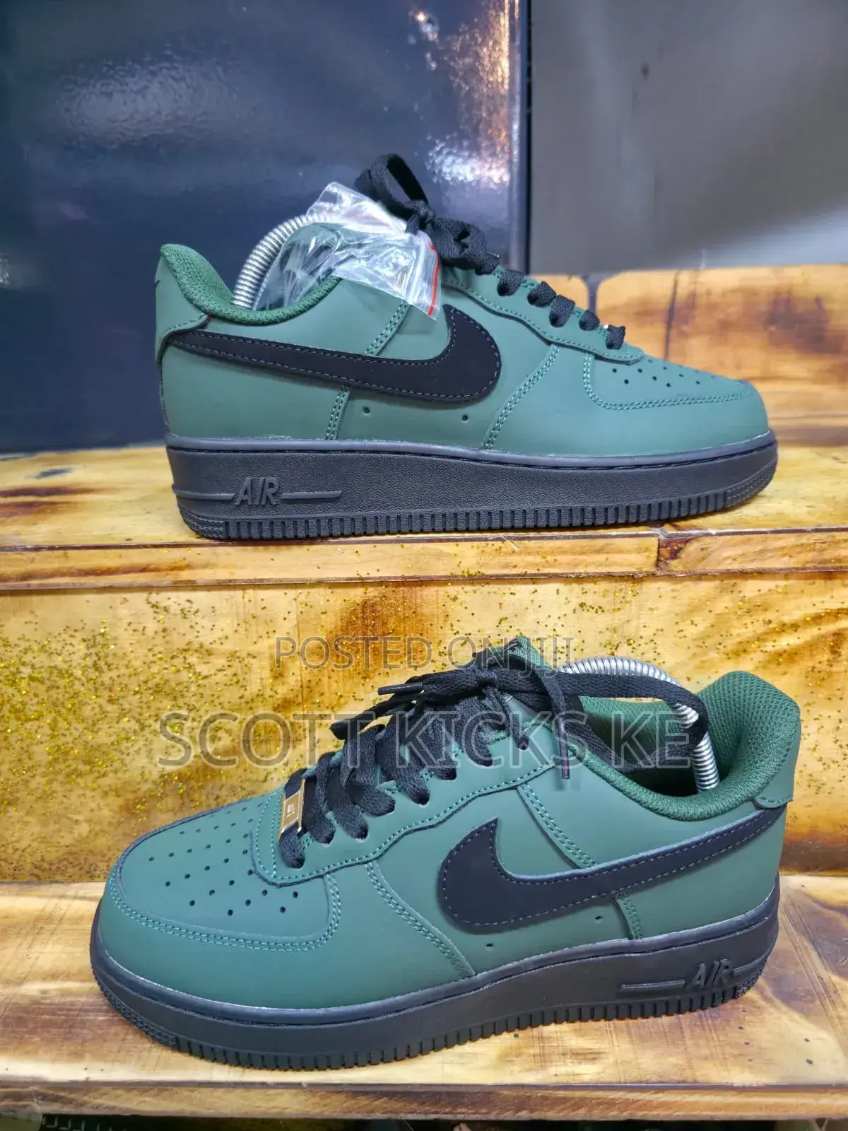Nike Airforce 1 Green Black