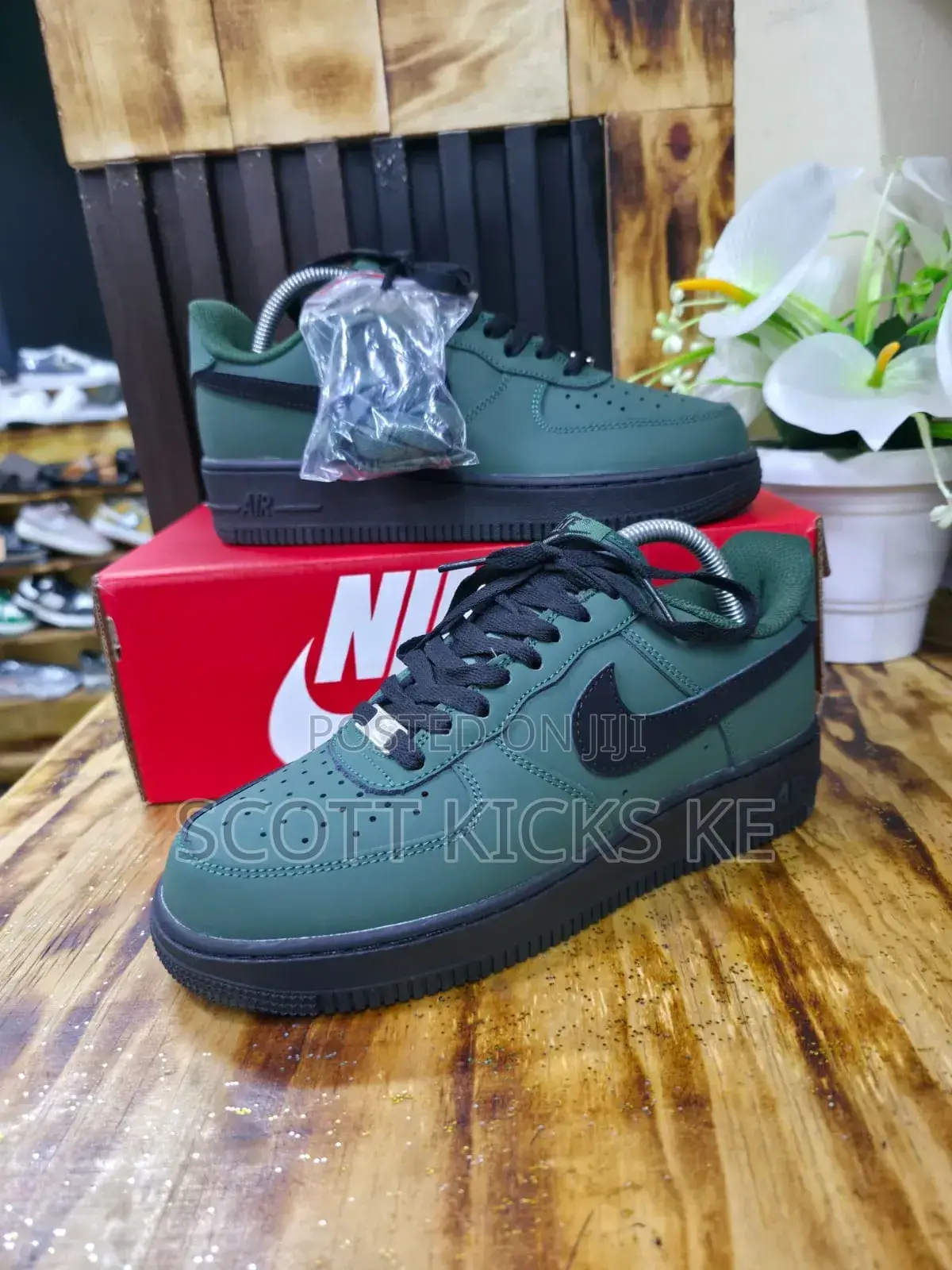 Nike Airforce 1 Green Black
