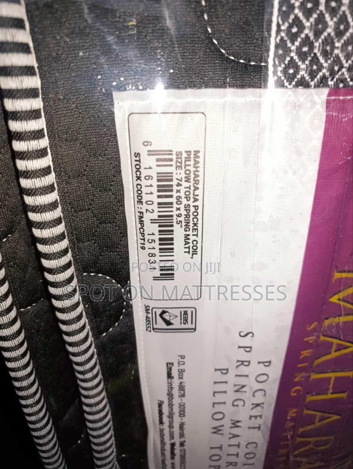5x6x10 Double Pillowtop Pocket Spring Mattresses. Free Swift Delivery!