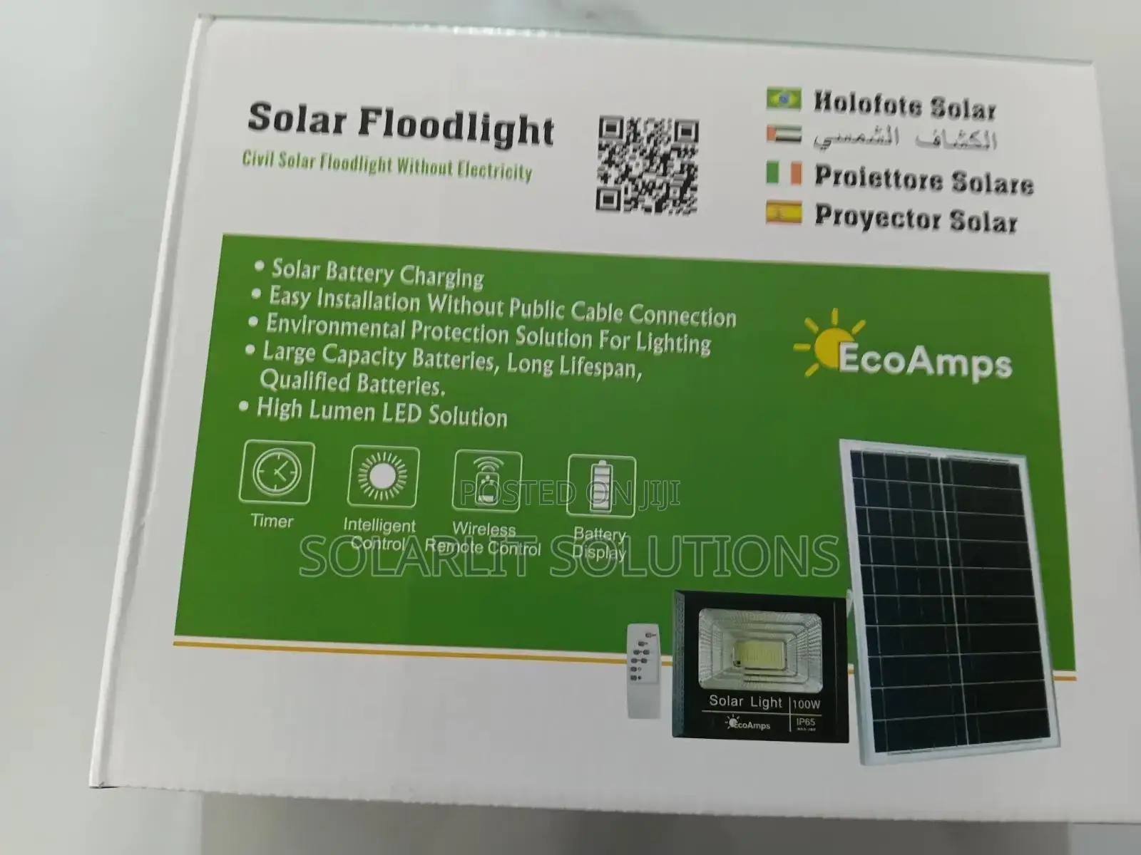 100 Watts Civil Solar Floodlight