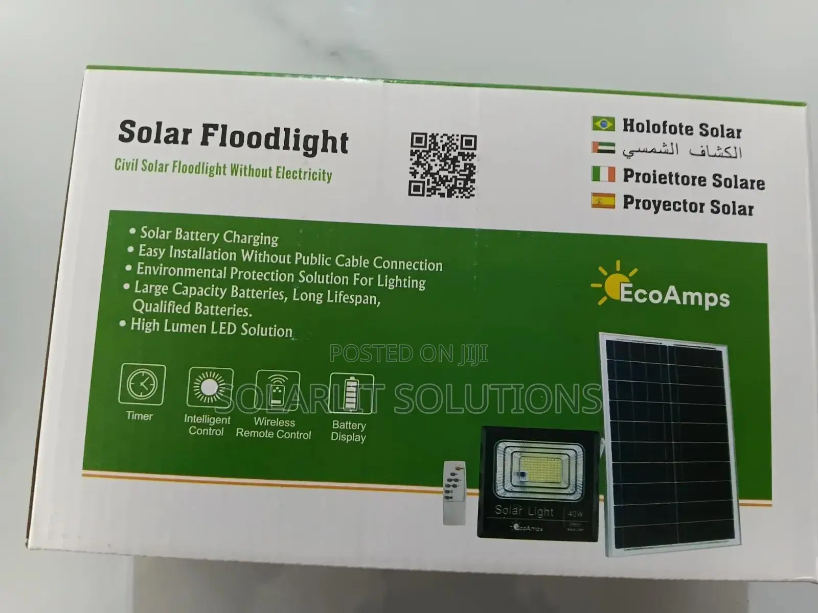 40 Watts Civil Solar Flood Lamp