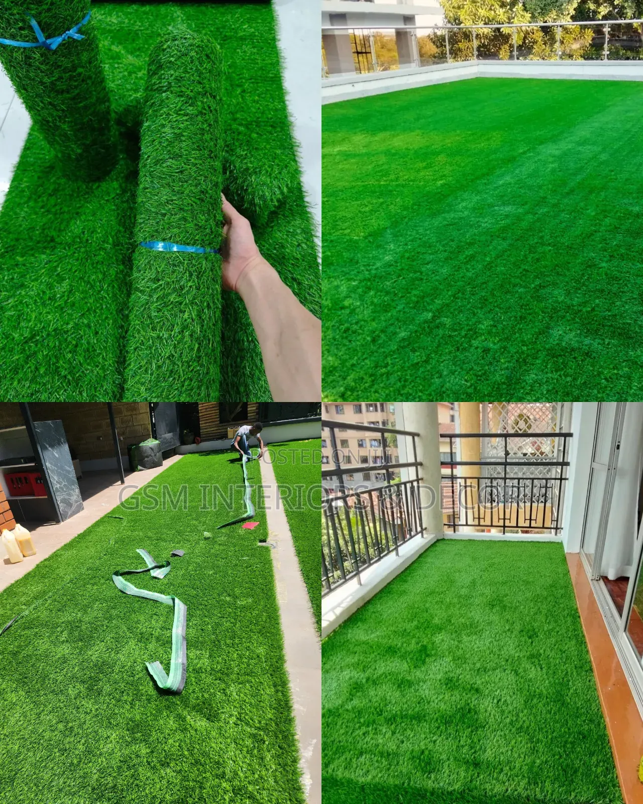 Artificial Green Grass Carpets Made From China