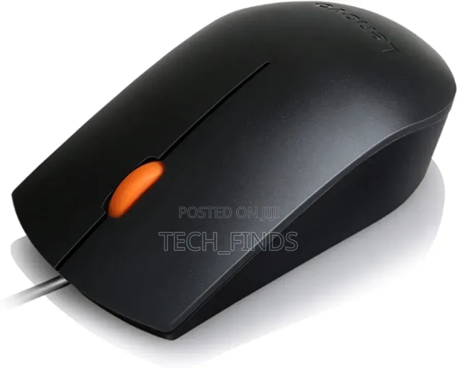 Lenovo 300 Wired Usb Mouse - Black