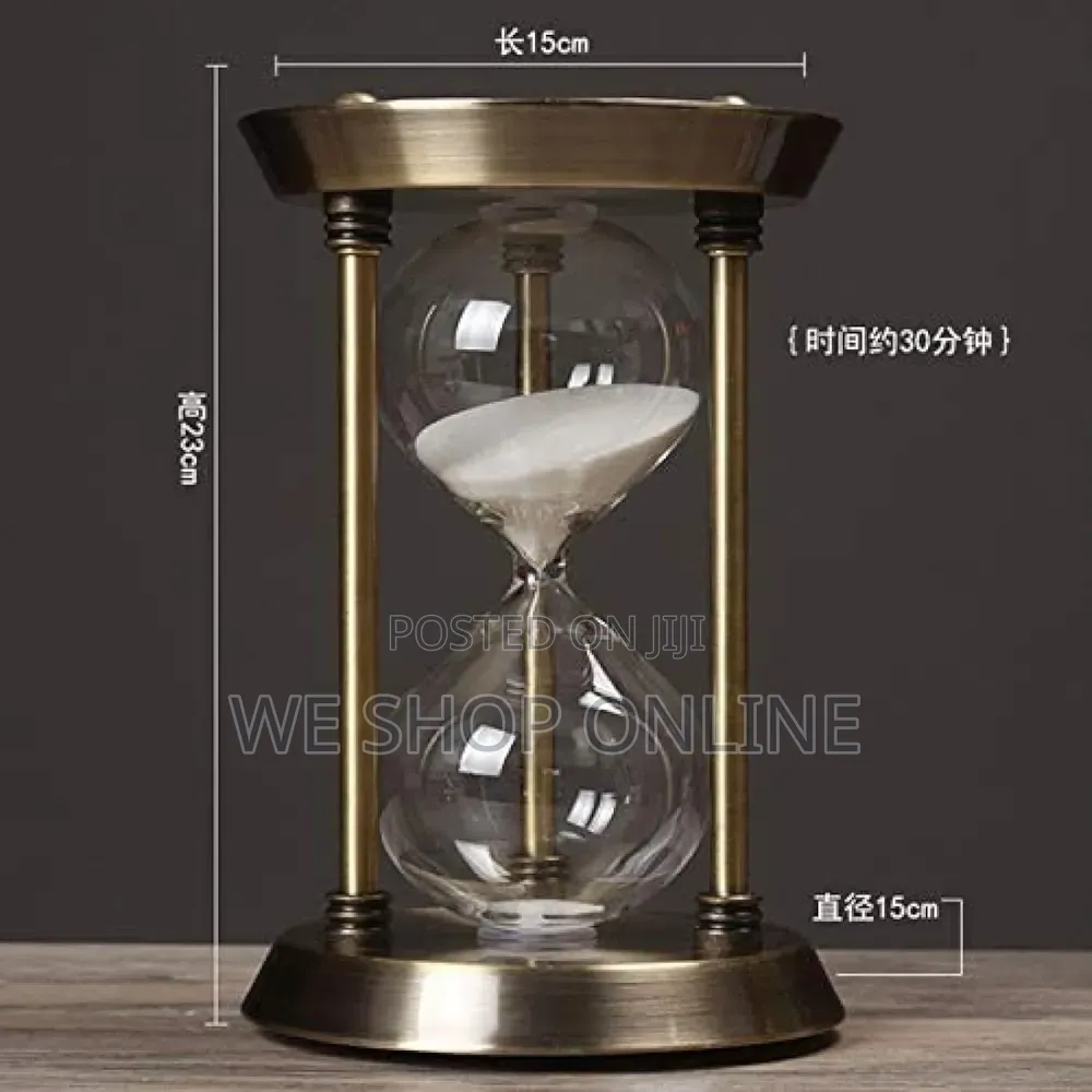 Hourglass 15/30min Retro Metal Time Hourglass