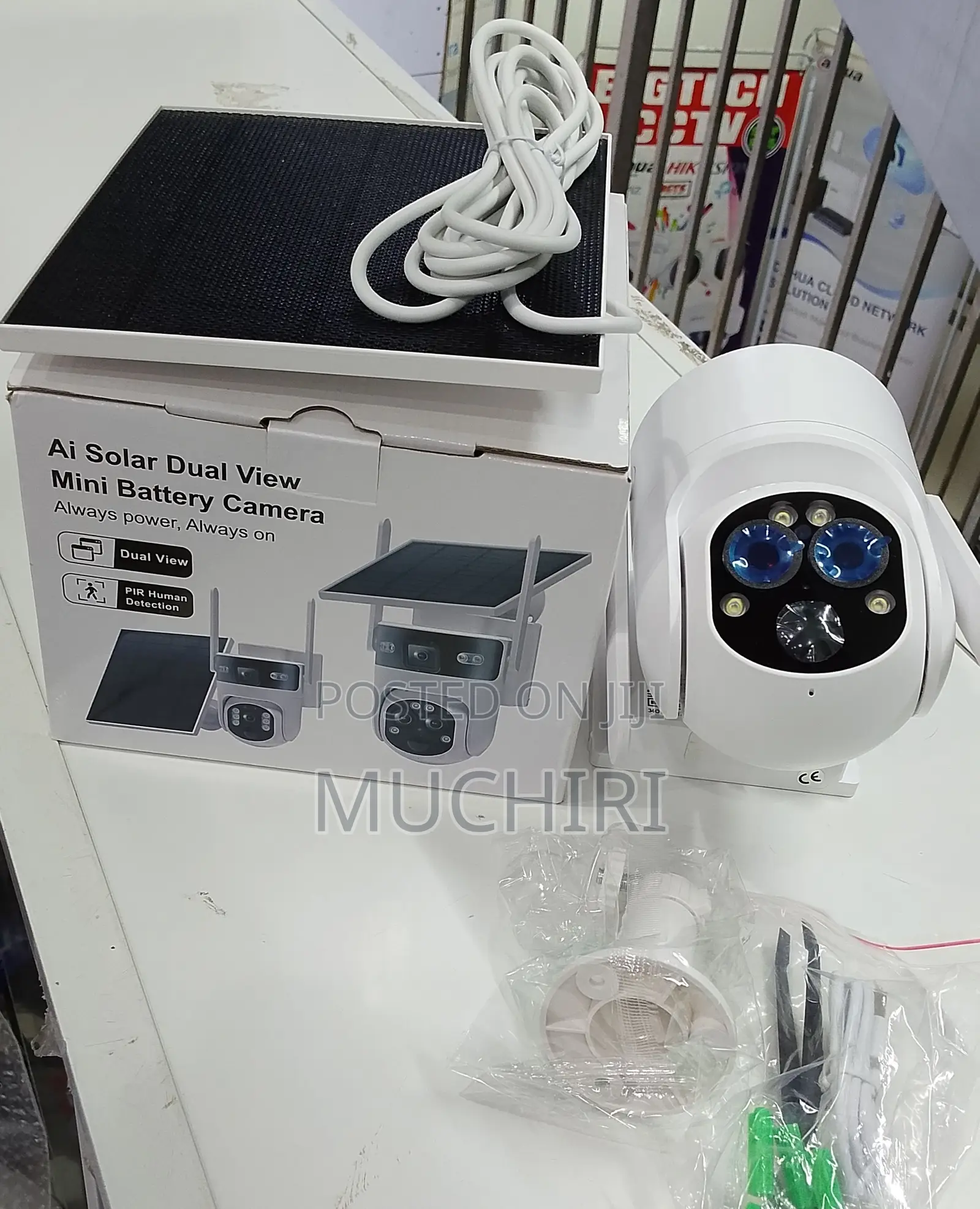 Ai Solar Battery Powered Mini Ubox Solar PTZ 6mp 12x Zoom