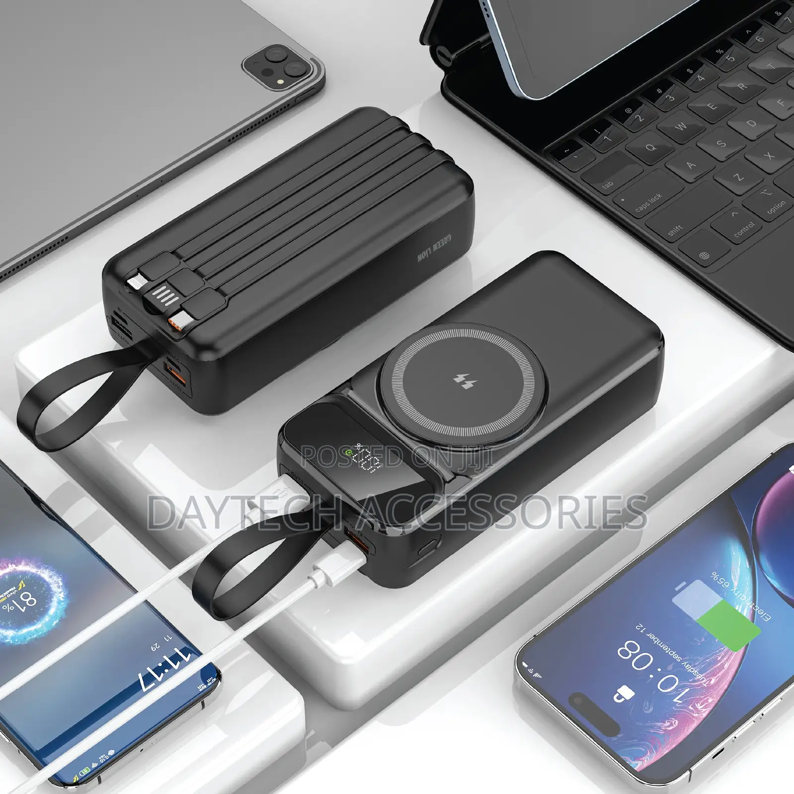 Green Lion Everton Power Bank 20,000mah With Magsafe Compatibility.