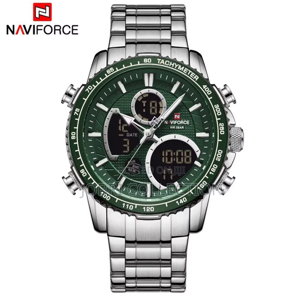 Sliver Strapped Naviforce Gents Watches