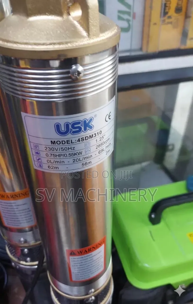 Heavy Duty Deep Well Electric Submersible Water Pump 0.75hp