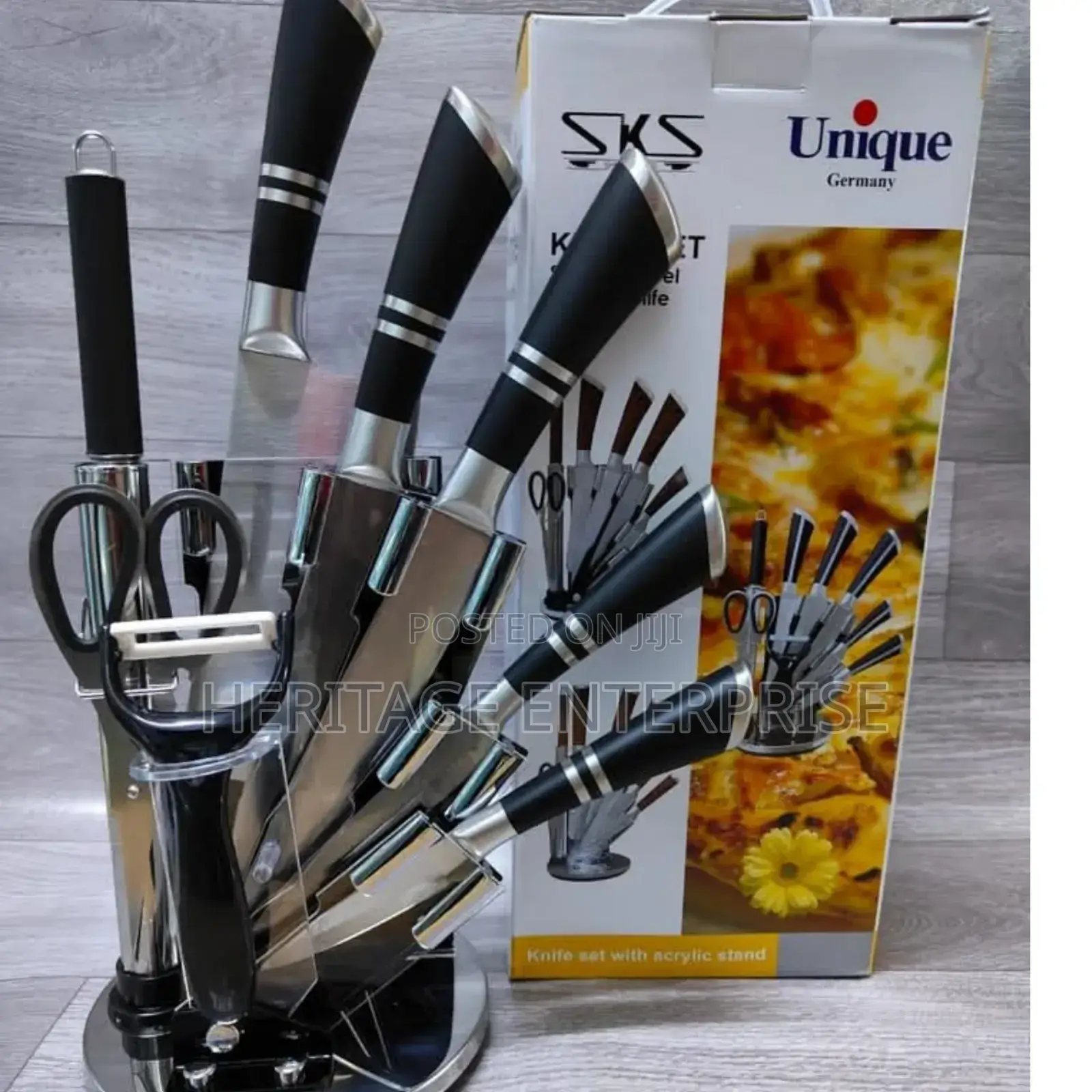 Knivies Unique Classy 9pcs Stainless Steel.