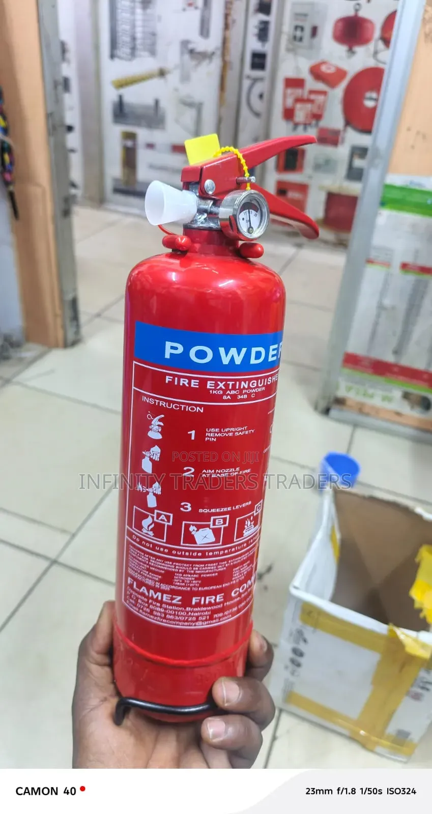 1kg Dry Powder Fire Extinguisher