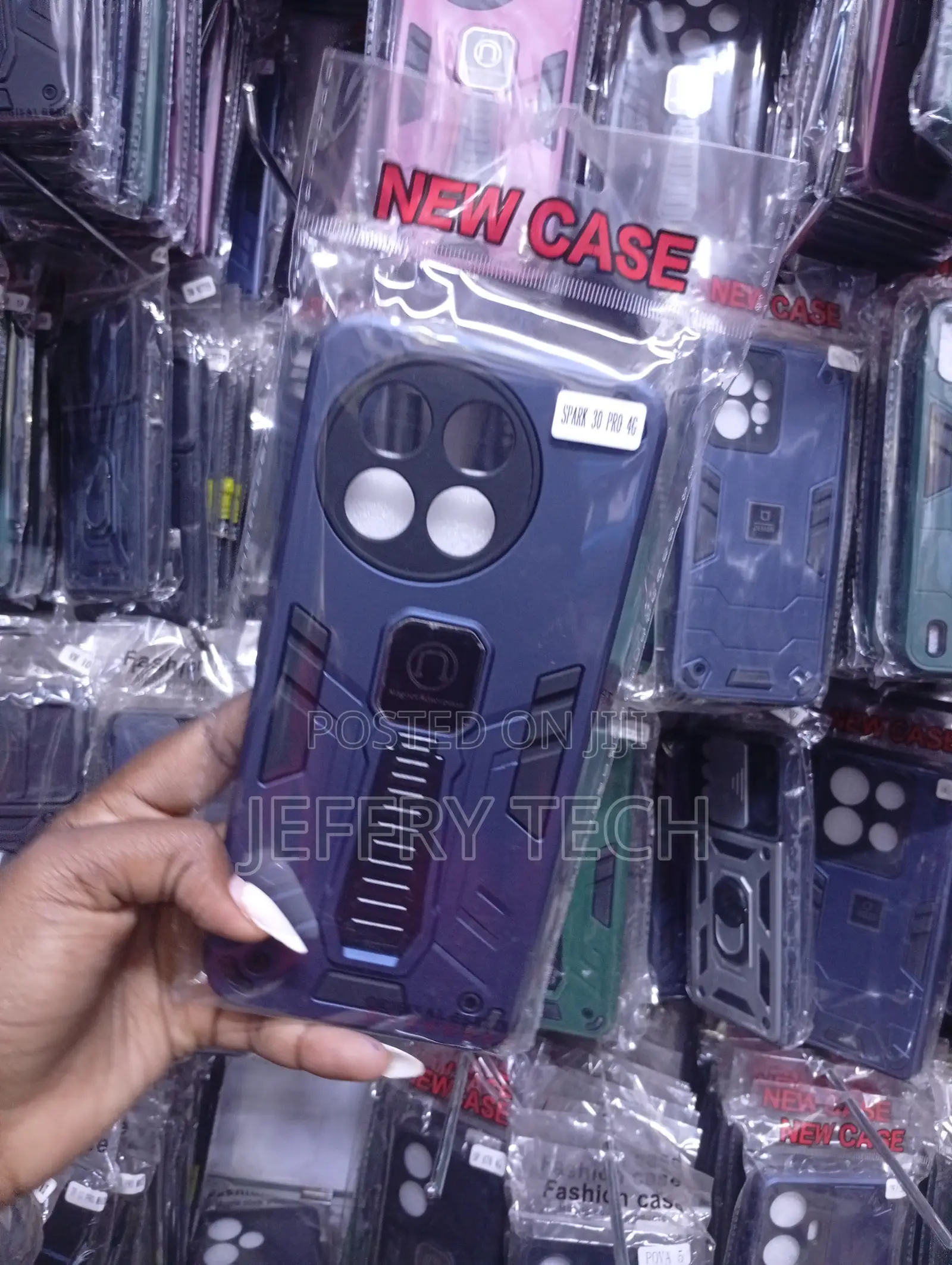 Tecno Spark 30 Pro 4g Built-in Ring Holder/Kickstand Case
