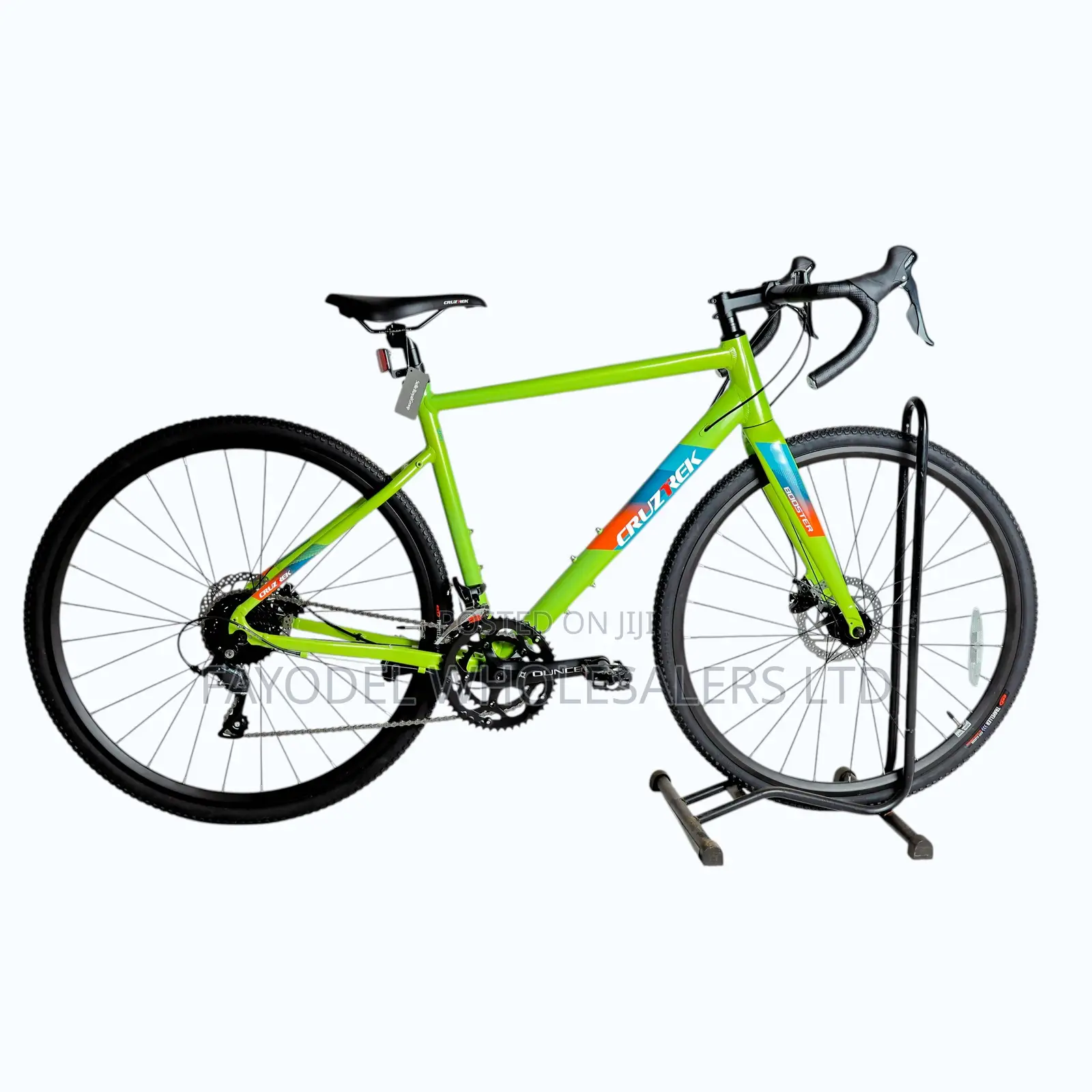 Cruztek Pinner Carbon 700 Bike – Light Green, Sleek Reliable