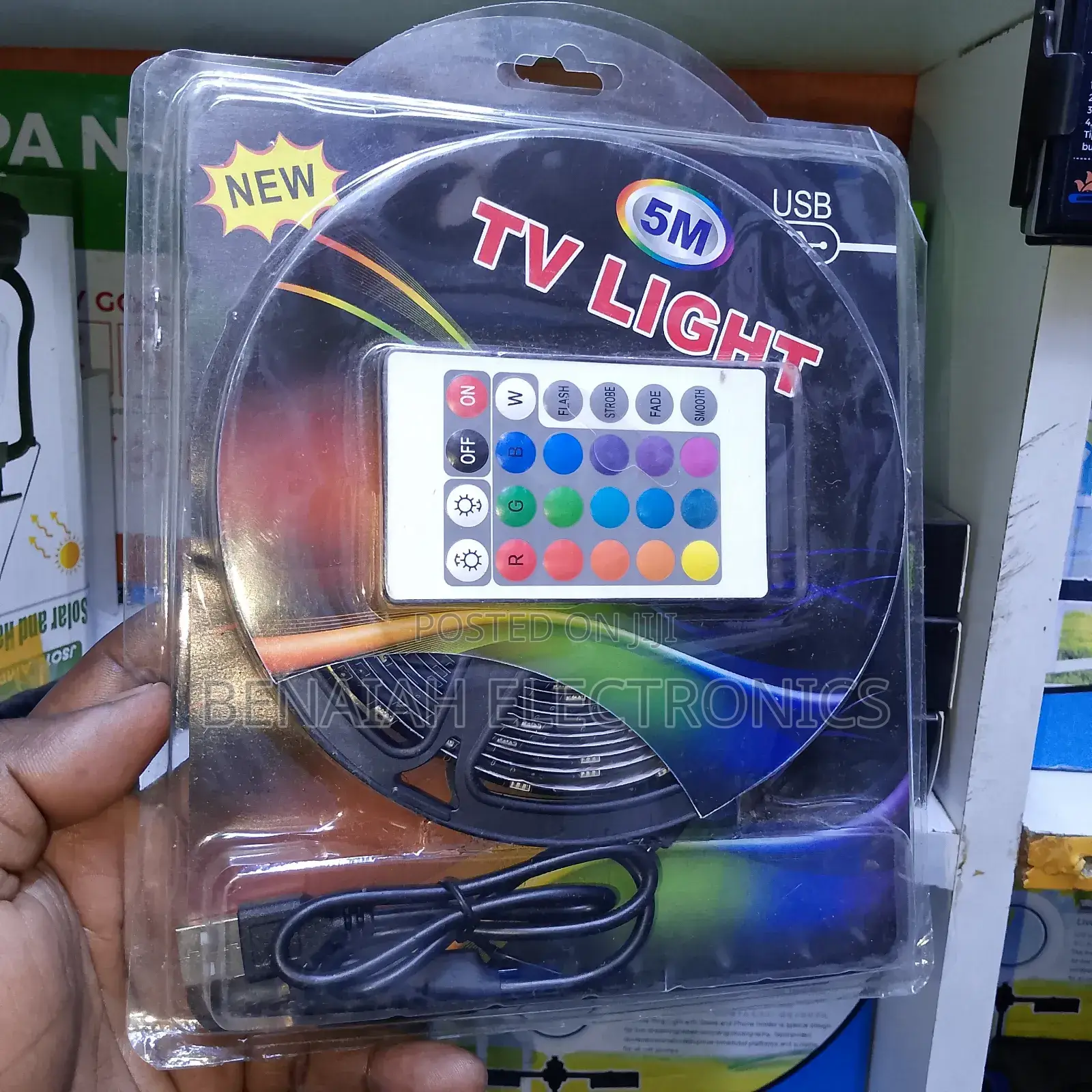Tv Backlighting Strip,5 Meters Usb Powered With Remote and App Control