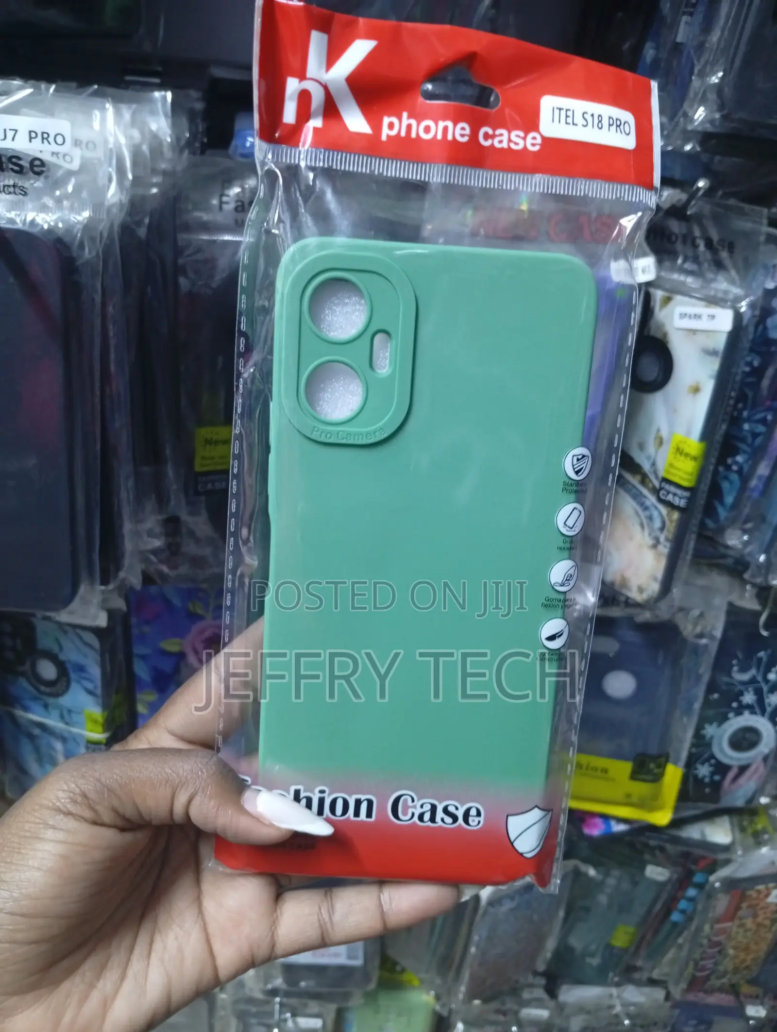 Itel S18 Pro Green Soft Tpu Back Cover