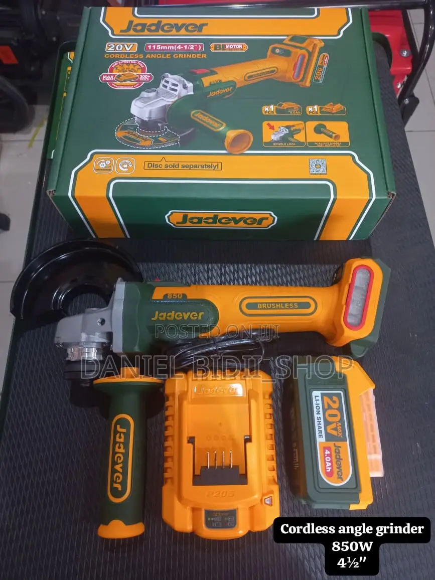 Jadever Cordless Angle Grinder: 850w 41⁄2"Inch