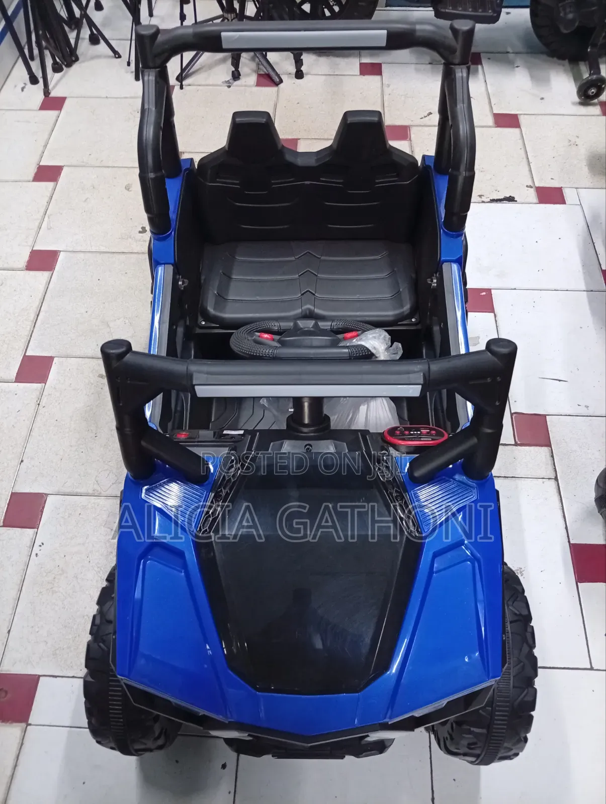 Blue Jeep Remote Control Electric Car