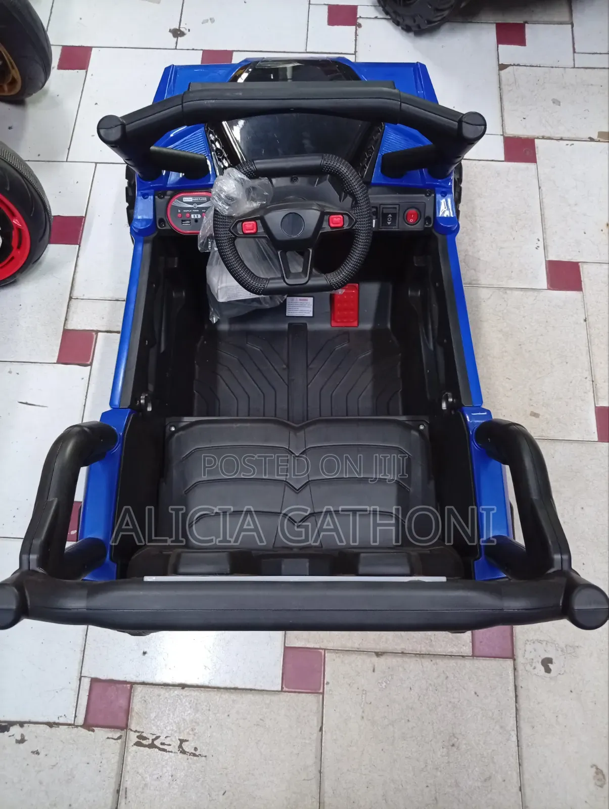 Blue Jeep Remote Control Electric Car