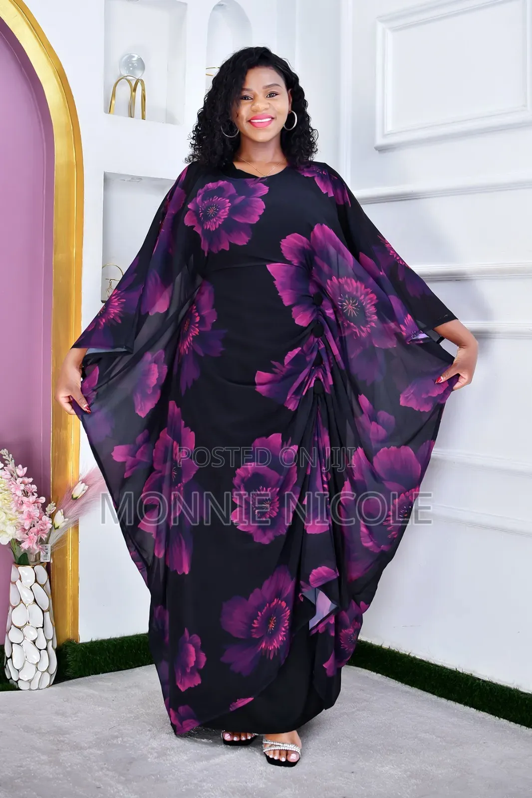Beautiful Kaftans Purple Black