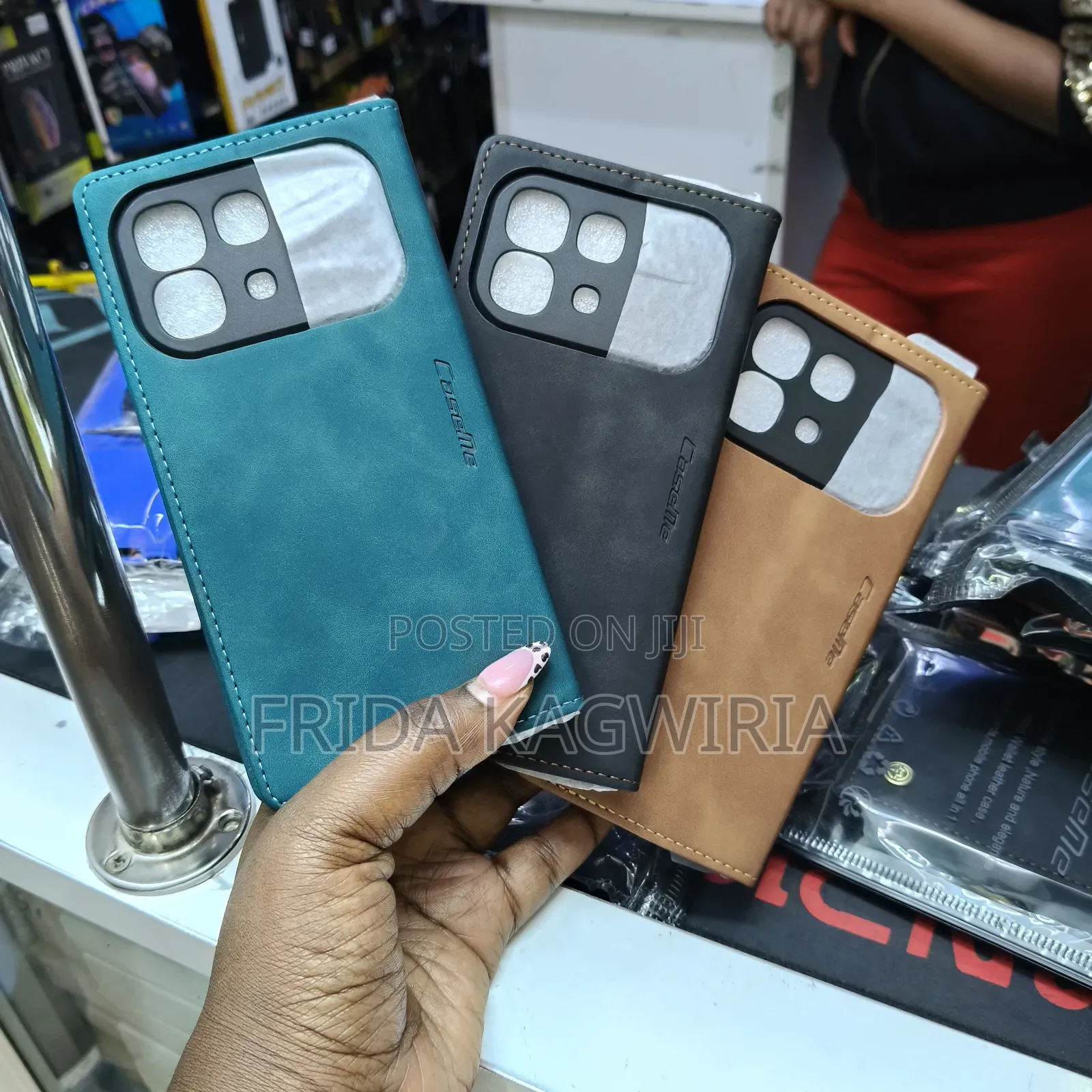 Infinix Note Edge Caseme Leather Flip Case With Card Pockets