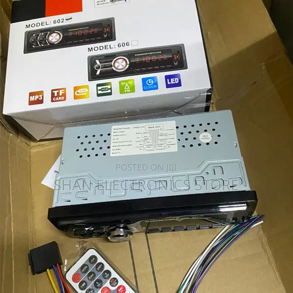 606 Compact 1 Din Car Stereo Mp3 Player With Fm Radio and Usb Input