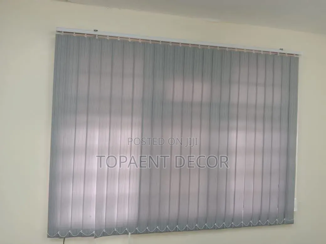 Light Grey Quality Window Upgrade Vertical Office Blinds