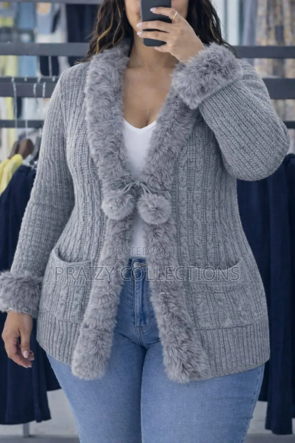 Free Size Front Open Sweaters