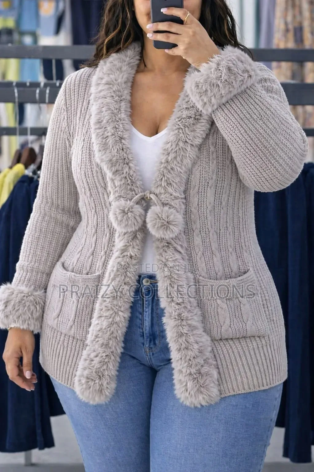 Free Size Front Open Sweaters