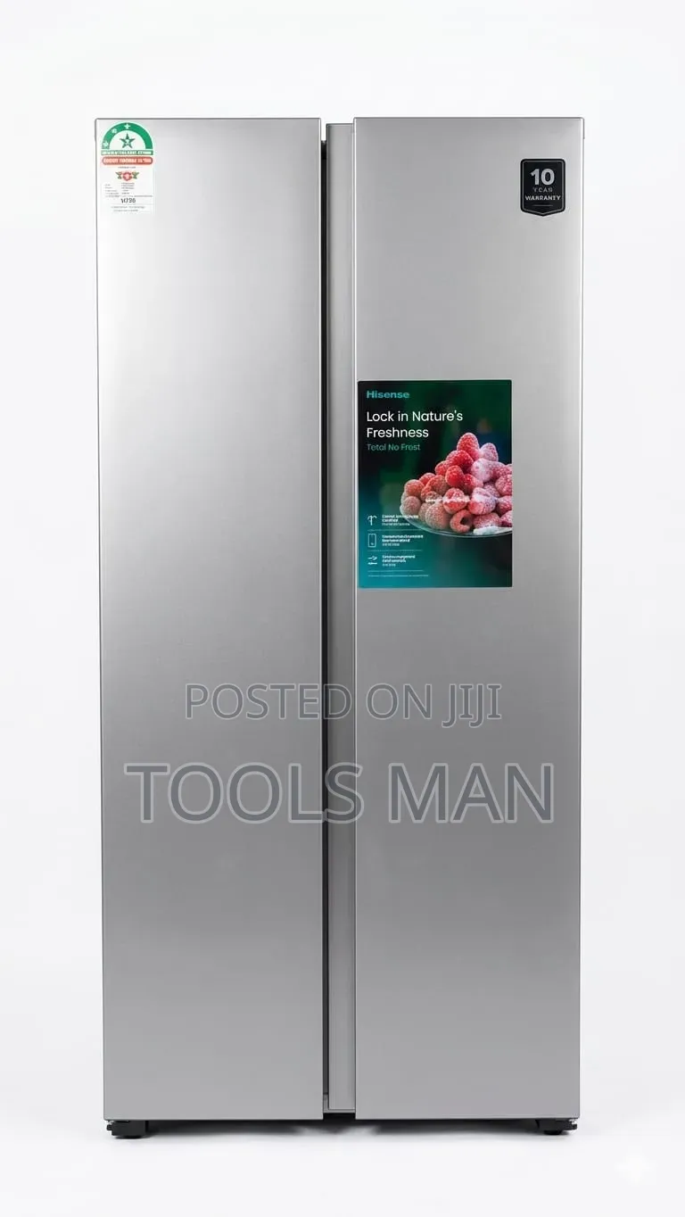 Hisense Side-by-Side Fridge 518l Total No Frost.