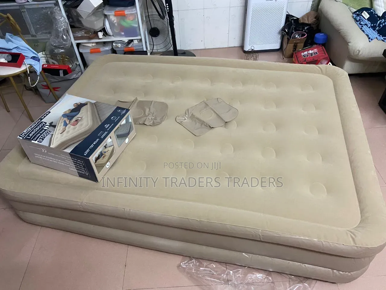 *Inflatable Queen Size Airbed Mattress
