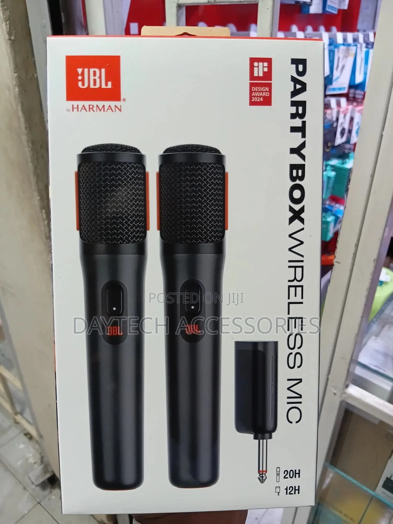 The JBL Partybox Wireless Mic (2-Pack System)