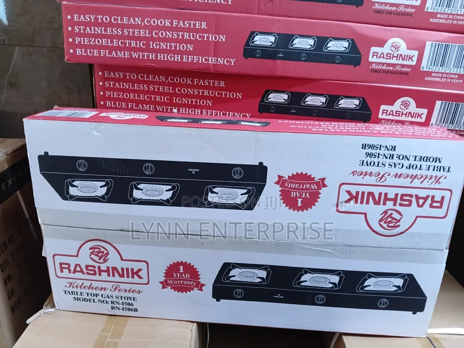 Rashnik Burner Silver Table Top Gas Stove