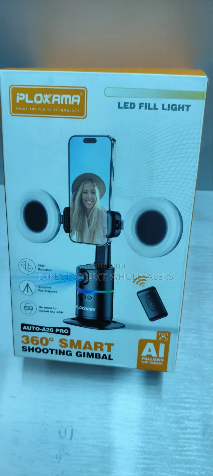 Ai Shooting Gimbal U20 Pro 360° Face Tracking Tripod (Bluetooth Remote