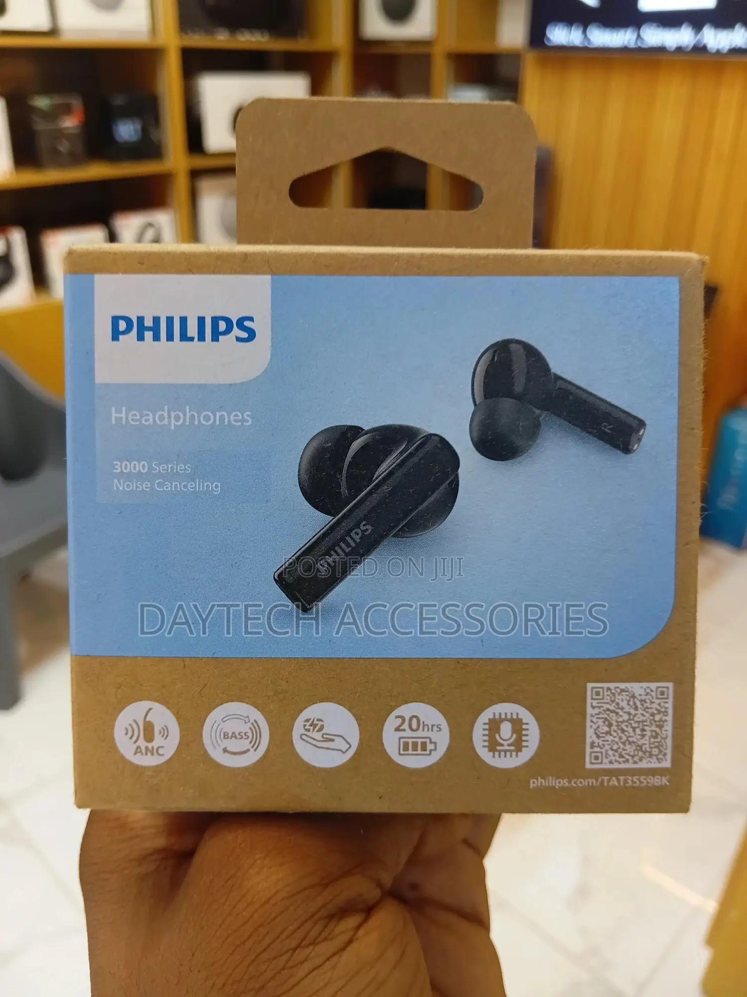 Philips 3000 Series Tat3559bk/97 True Wireless Headphones