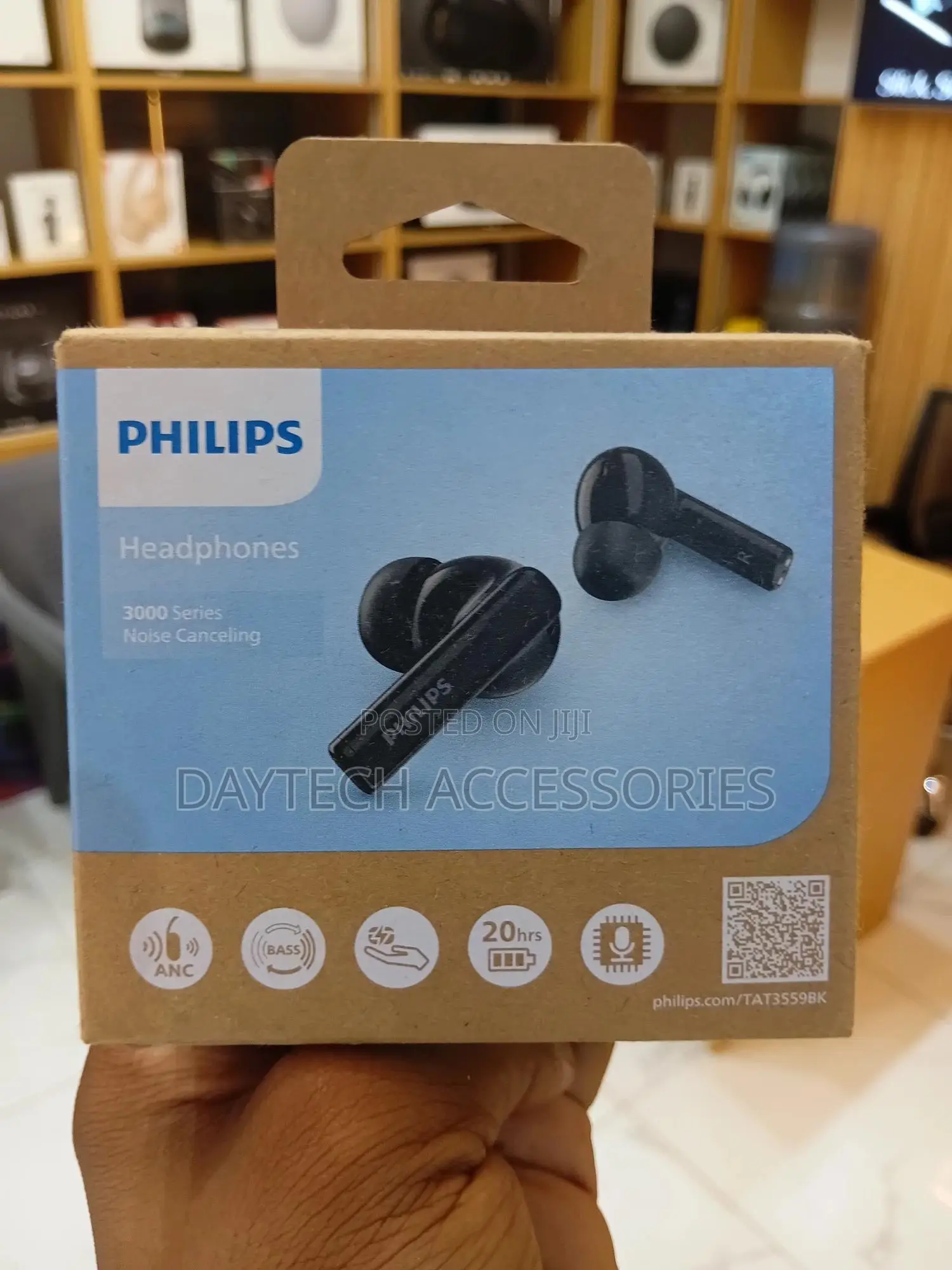 Philips Tat3559 TWS in Ear Nc Headphone - Black