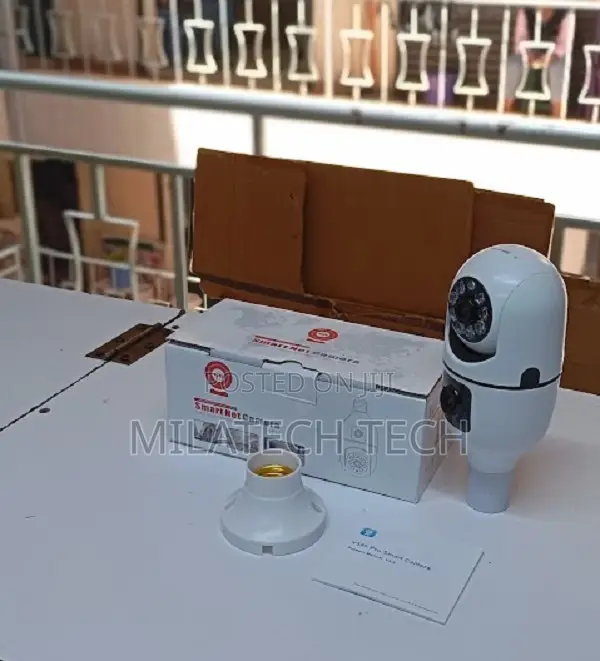 V380 Dual Lens Bulb Camera With Human Detection