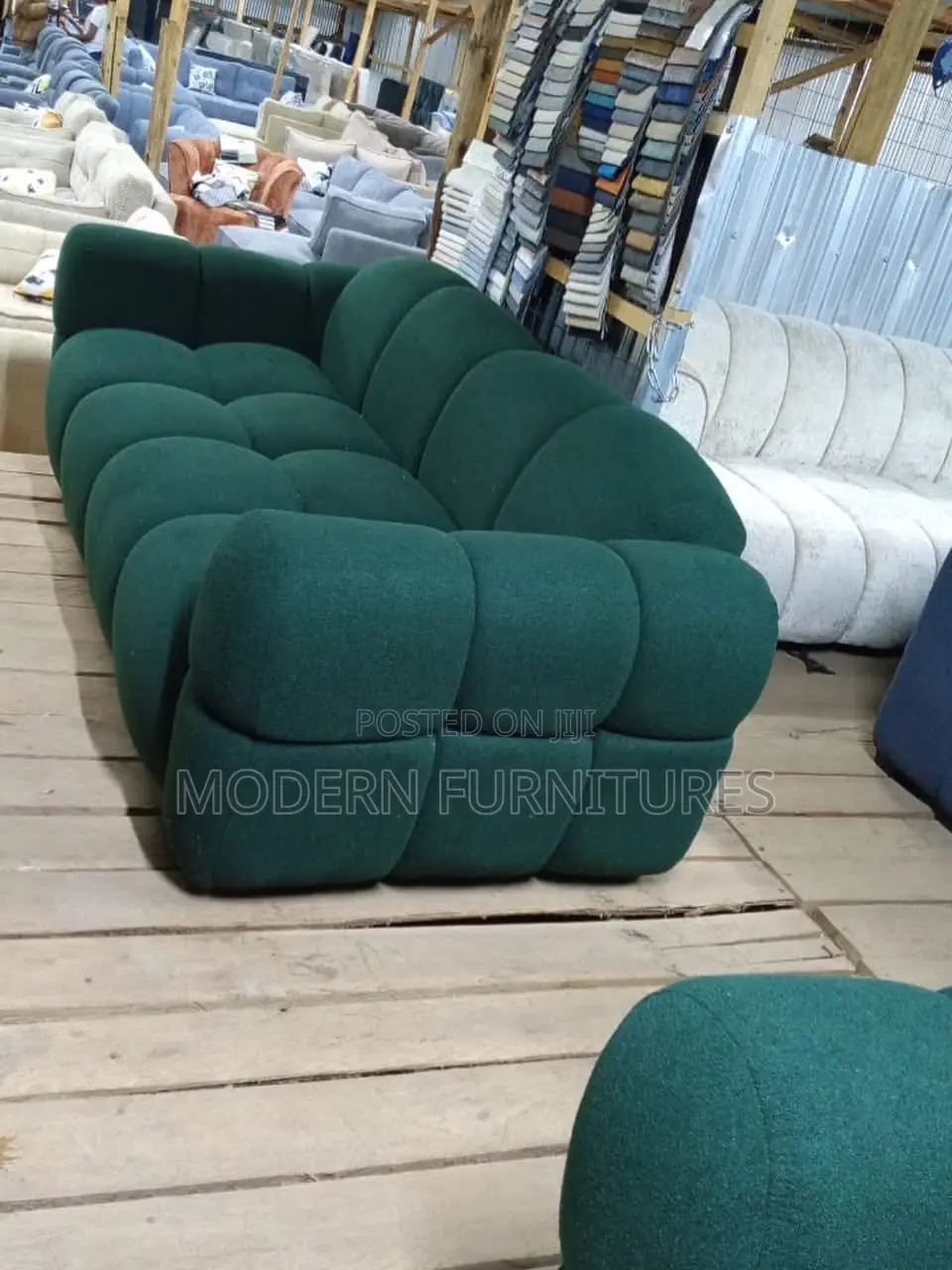 Cuba Green 3 Seater Sofa/3 Seater Sofa