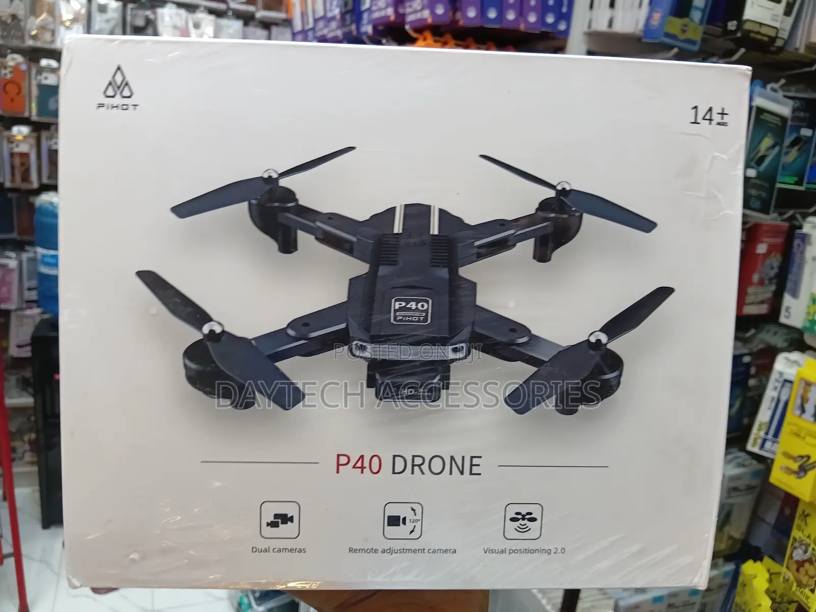 Pihot P40 2. Dual Hd Camera Drone - 2 Batteries