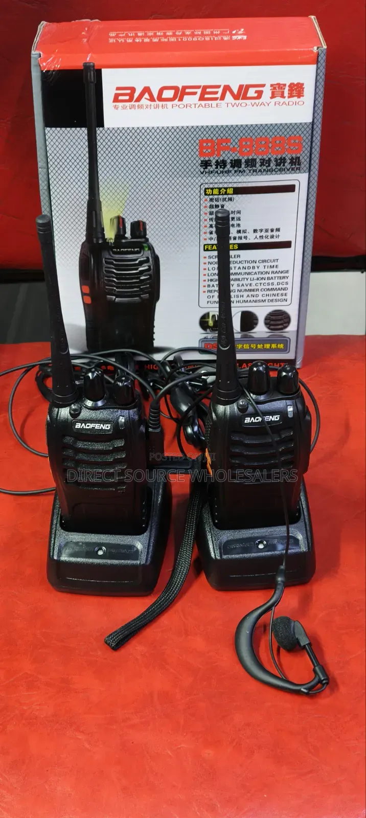 Portable Baofeng 888s Radio Call – Ideal for Security Outdoor Use