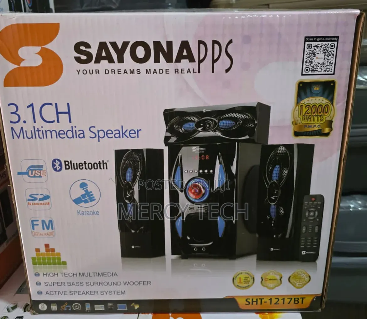 Sayona 3.1ch Multimedia Speaker System (Sht-1217bt)