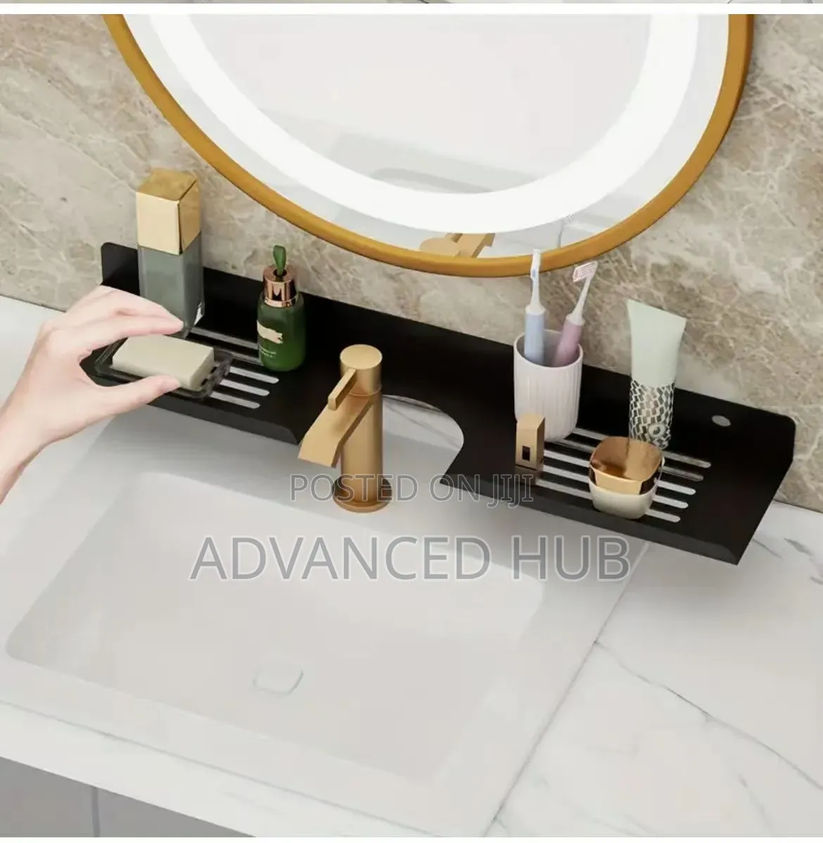 Premium Wall Mounted Sink Organizer Rack