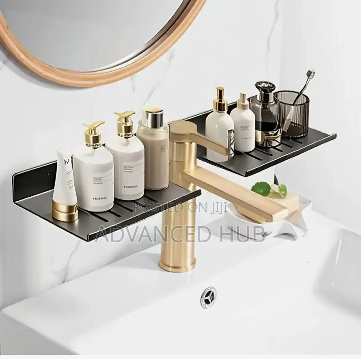 Premium Wall Mounted Sink Organizer Rack