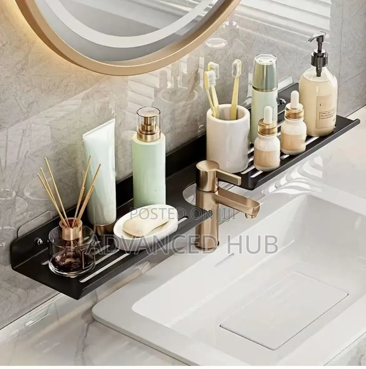 Premium Wall Mounted Sink Organizer Rack